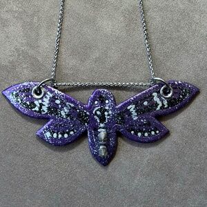 death head moth necklace